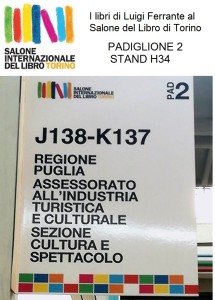 i libri di Luigi Ferrante sono presenti al Salone del libro di Torino 2017 , al padiglione 2 stand H34.